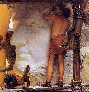 Sir Lawrence Alma-Tadema,OM.RA,RWS Sculptors in Ancient Rome Sweden oil painting artist